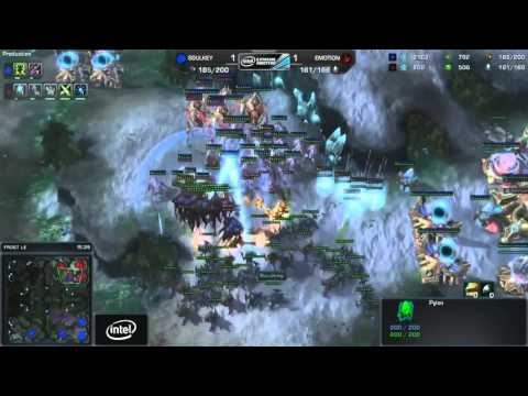 SoulKey vs Emotion ZvP game 3 IEM Asian Qualifier Heart of The Swarm StarCraft 2 blizzasc2 sc2 dota