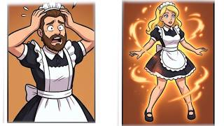TGTF |Rude Customer Magically Turned Into a Maid  Hilarious SFW Transformation Comic Series