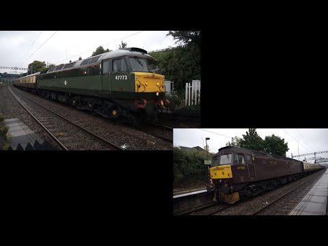 BR Green Class 47773 on 1Z73 SOLIHULL - PORTSMOUTH HARBOUR at Goring and Streatley 10.9.2016