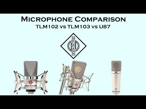 Microphone Comparison: NEUMANN Edition || TLM102 vs TLM103 vs U87