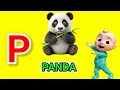 P For Panda Alphabet Reading Song Nursery Rhyme Miya Kids