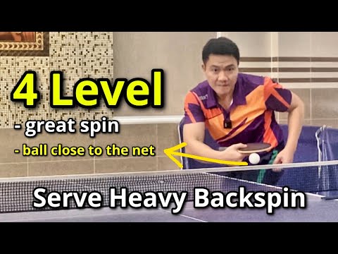 How to make the perfect heavy backspin serve in competition