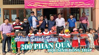 Hành trình thiện nguyện trao quà 200 học sinh tại xã nghèo Thường Phước 2 sát biên giới Campuchia