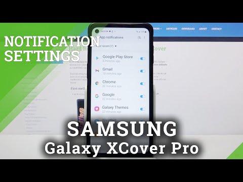 How to Manage Notifications Settings on SAMSUNG Galaxy XCover Pro – Notification Adjustment