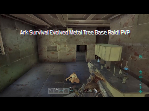Ark Survival Evolved Metal Tree Base Raid! PVP #3