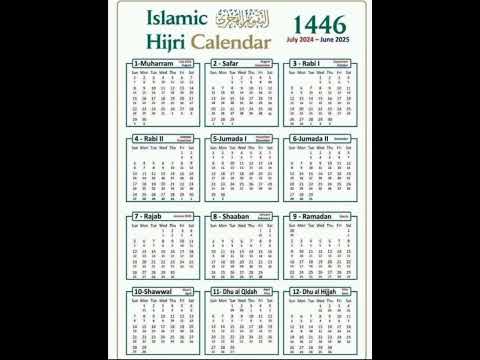 islamic calendar 1446