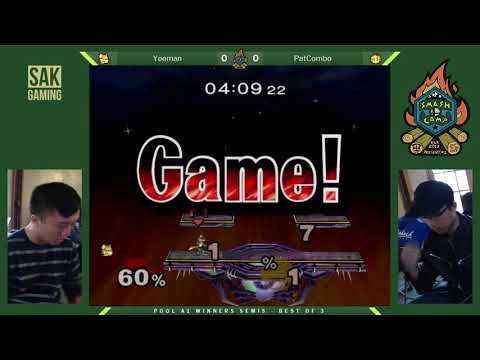 Smash Camp Wave 1 Pools - PatCombo (Peach) vs Yeeman (Fox)