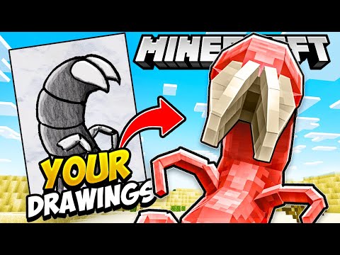 TerasHD - I Made YOUR Drawings into MINECRAFT Mobs!