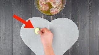 שים את הירקות בדיוק כמו שצריך על הנייר החתוך – 15 דקות אחר כך, כולם משתגעים