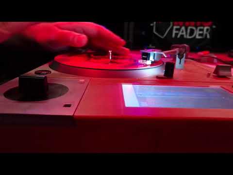 DJ Sircut testing the tracking ability of the Scratch Illuminati L1 turntable