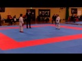 NZ Open Karate Championship 2014 8 9 Years Old Kumite Semi Final