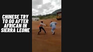 Breaking News! Chinese goes after African Man. Its time to rise and wakeup!