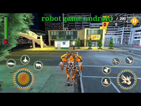 Lion robot car game with combination of jet robot transformation and transforming games
