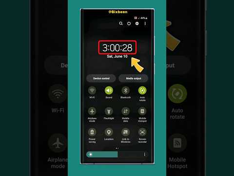 Show Seconds on quick panel clock | good lock quickstar #shorts
