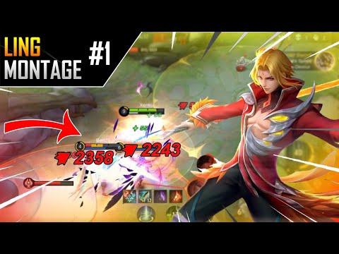 INSANE Damage!!! FASTHAND Ling Montage 2021 #1 | Mobile Legends