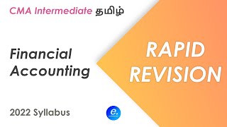 Financial Accounting Rapid Revision | CMA Intermediate June 2025 Tamil | Eminence Professionals