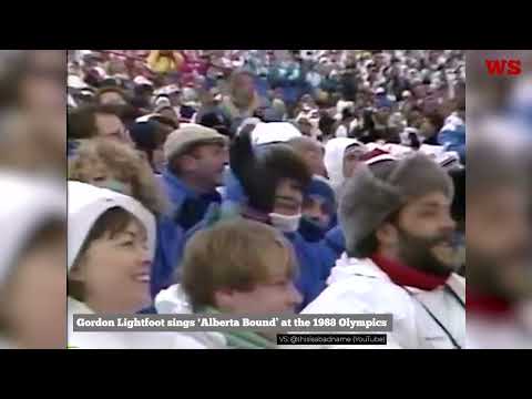 Gordon Lightfoot sings 'Alberta Bound’ at the 1988 Olympics