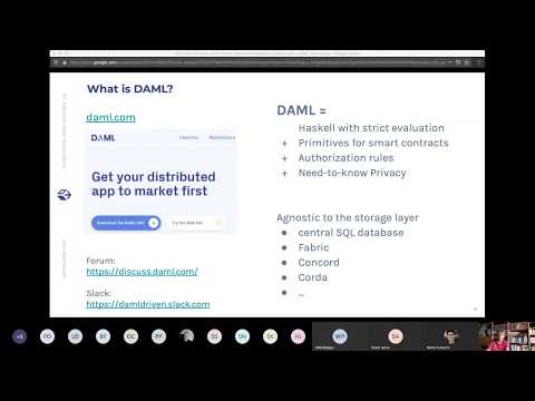 Great introduction to Daml by Andreas given as Guest Lecture on Daml at Rapperswil (Switzerland)