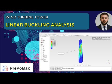 PrePoMax LBA Tutorial – Wind Turbine Tower (Linear Buckling Analysis)