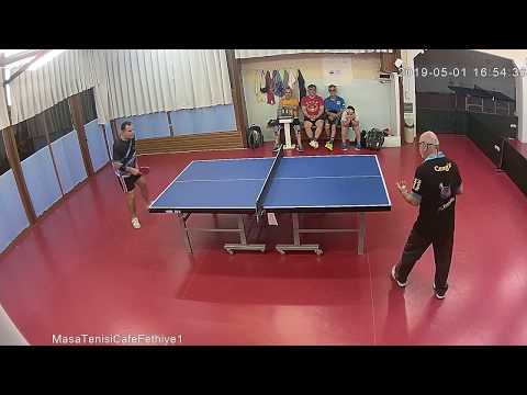 Cengiz Akdağlı vs Atilla Taşdan (Masatenisi kulübü Fethiye, Ferdi ligler) 01.05.2019