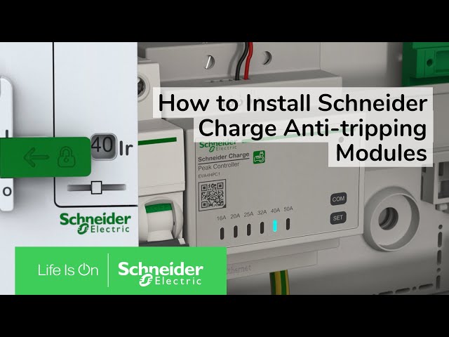 schneider electric Load management device evlink schneider charge peak control