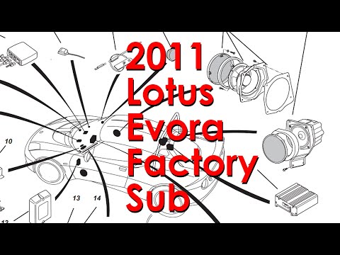 Lotus Evora Factory Subwoofer Adjustment - how to turn it "on" for real