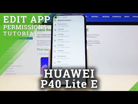 How to App Permission on Huawei P40 Lite E