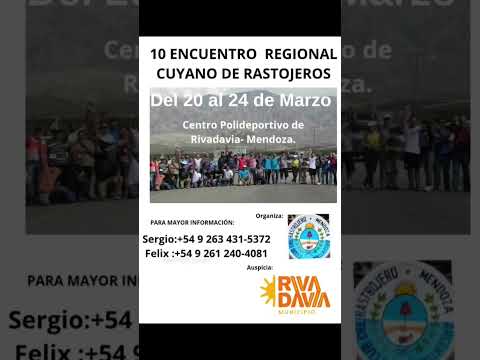 Desde el 20 al 24 de Marzo"10° Encuentro Regional Cuyano de Rastrojero"