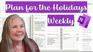 2025 Weekly Holiday Planning - Break it down to get it done!