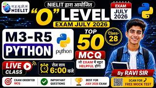 O Level M3-R5 (Python) Important MCQ Live Class-29 | Most Expected Questions 2026#APTINSTITUTE