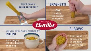  How to Measure Pasta | Barilla Kitchen Tips