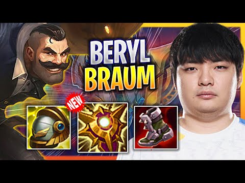 LEARN HOW TO PLAY BRAUM SUPPORT LIKE A PRO! | *NEW ITEMS* DRX Beryl Plays Braum Support vs Nautilus!