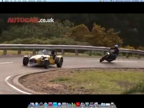Car vs bike (Caterham R500 vs Ducati) - part one by Autocar.co.uk