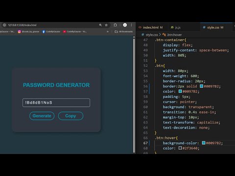 Password Generator Using Html Css Javascript Random Secure Password Generator Project