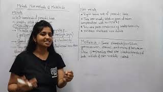 3.6.5 Metals, non metals and metalloids | NCERT Chemistry Class 11 | Chapter-3