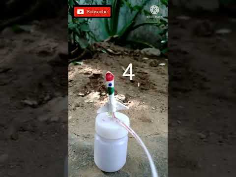 Rocket launching a small model.of indian rocket like video if you love india