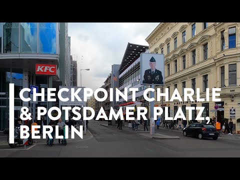 [4K] WALKING: BERLIN - Checkpoint Charlie & Potsdamer Platz