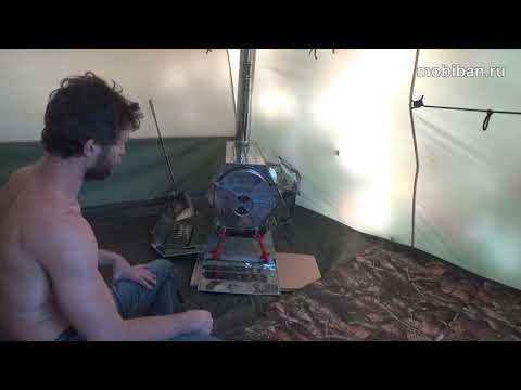 Тестирование печи «МегаСогра», 33 часа + в палатке Роснар Р-34