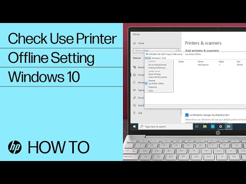 How to Check the Use Printer Offline Setting in Windows 10 | HP Computers | HP Support