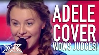 Cover of Adele&#39;s &quot;Set Fire To The Rain&quot; WOWS judges! | X Factor Judges