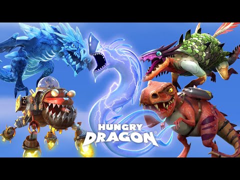 HUNGRY DRAGON ALL LEGENDARY DRAGONS UNLOCKED AND FULLY UPGRADED + T-WREKS GAMEPLAY