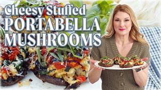 Stuffed Portabella Mushrooms (Perfect for Meatless Monday!)