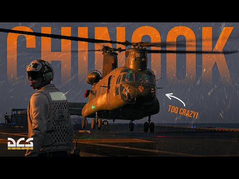 DCS: CH-47F Chinook Too Powerful To Handle? | Land in Rough Seas!