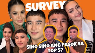 SINO SINO ANG PASOK SA TOP 5 SURVEY | MISS UNIVERSE PHILIPPINES 2025