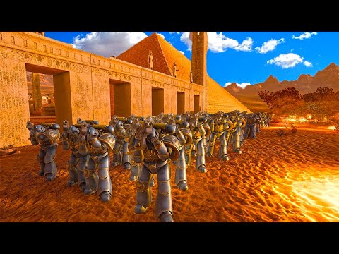 Can 100 Ultramarine & 2,955 Galactic Soldiers defend the pyramid city from 2.1 million Goblin UEBS 2