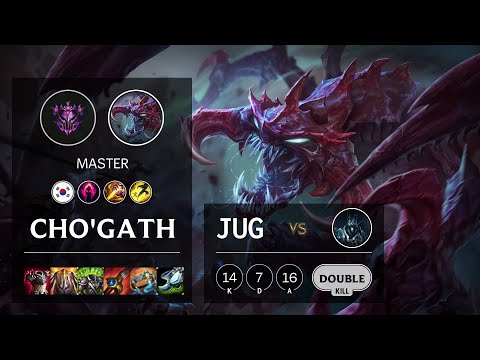 Cho'Gath Jungle vs Karthus - KR Master Patch 10.16