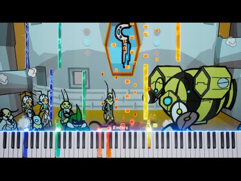 Bug Fables - MECHA BEE DESTROYER BLASTLORD | Piano Duet Visualization
