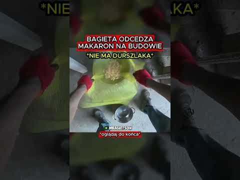 BAGIETA ODCEDZA MAKARON NA BUDOWIE #bagieta #makaron #budowa #jedzenie