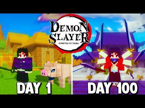 Slothful - 100 Days in Minecraft Demon Slayer As Yoriichi...