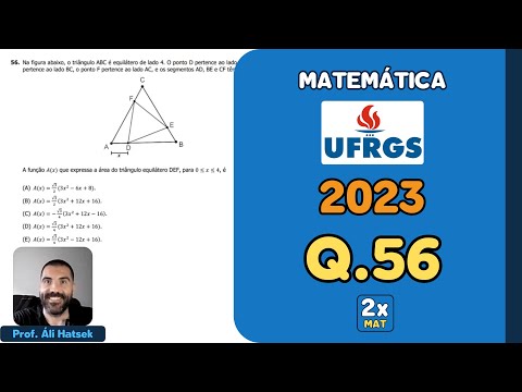 Resolução Matemática UFRGS 2023 - Questão 56 | Matemática em Dobro